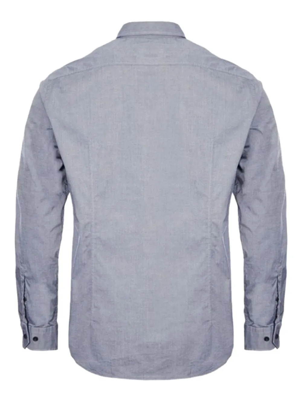 BOSS embroidered cotton shirt - Blauw