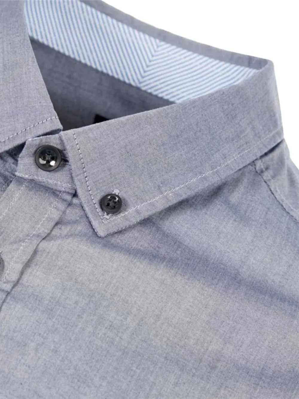 BOSS Overhemd met borduurwerk Blauw