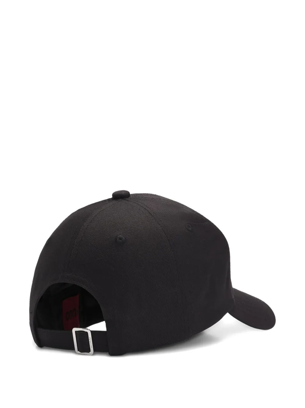 HUGO logo-embroidered baseball cap - Zwart