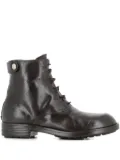 Officine Creative lace-up combat boots - Brown