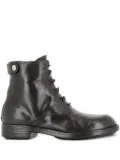 Officine Creative lace-up combat boots - Brown