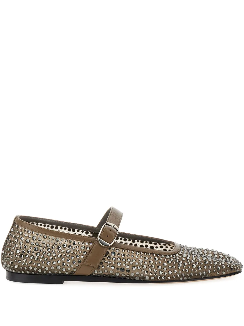 Le Monde Beryl embellished mary jane ballet flats Grey