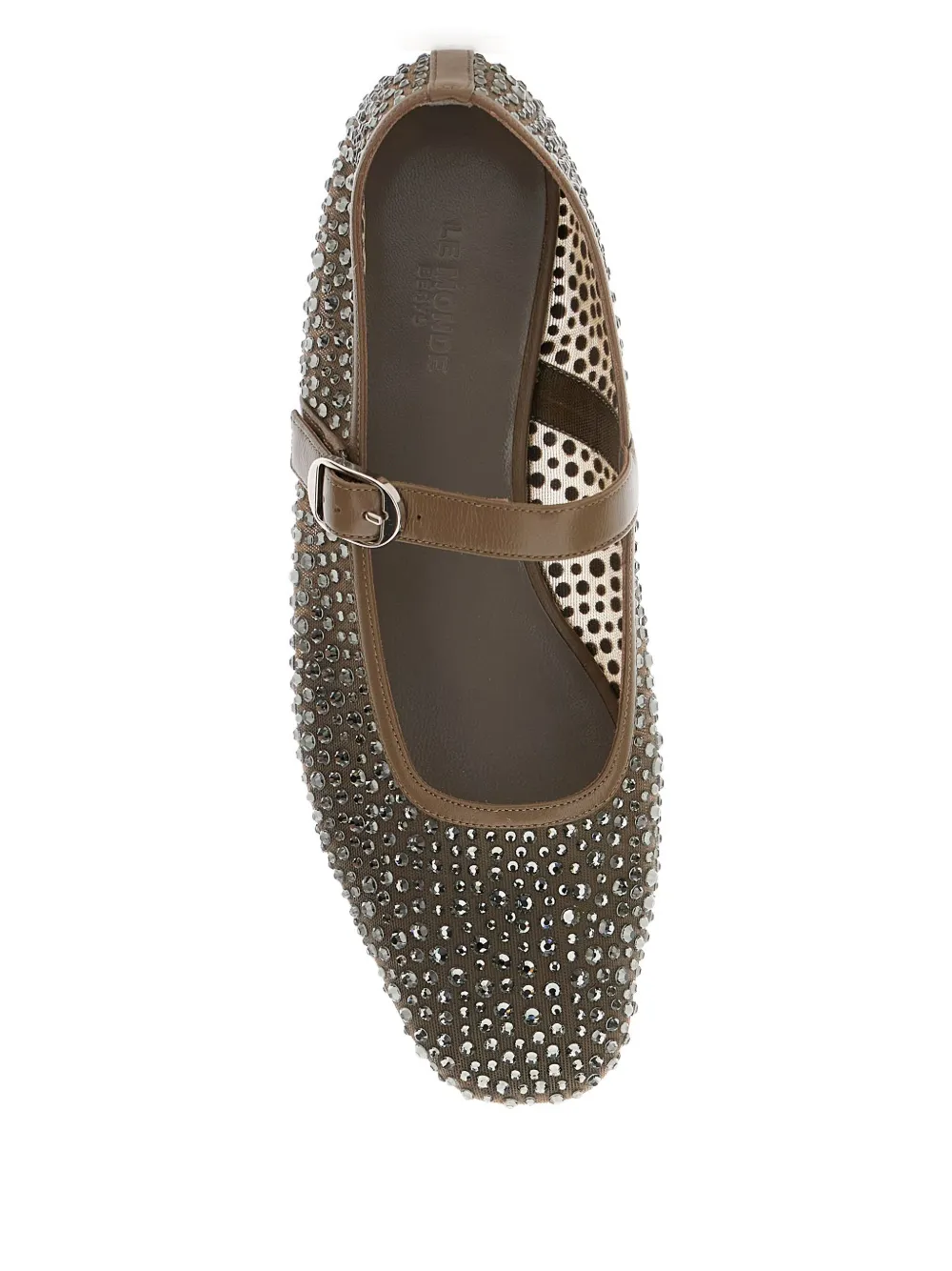 Le Monde Beryl embellished mary jane ballet flats Grey