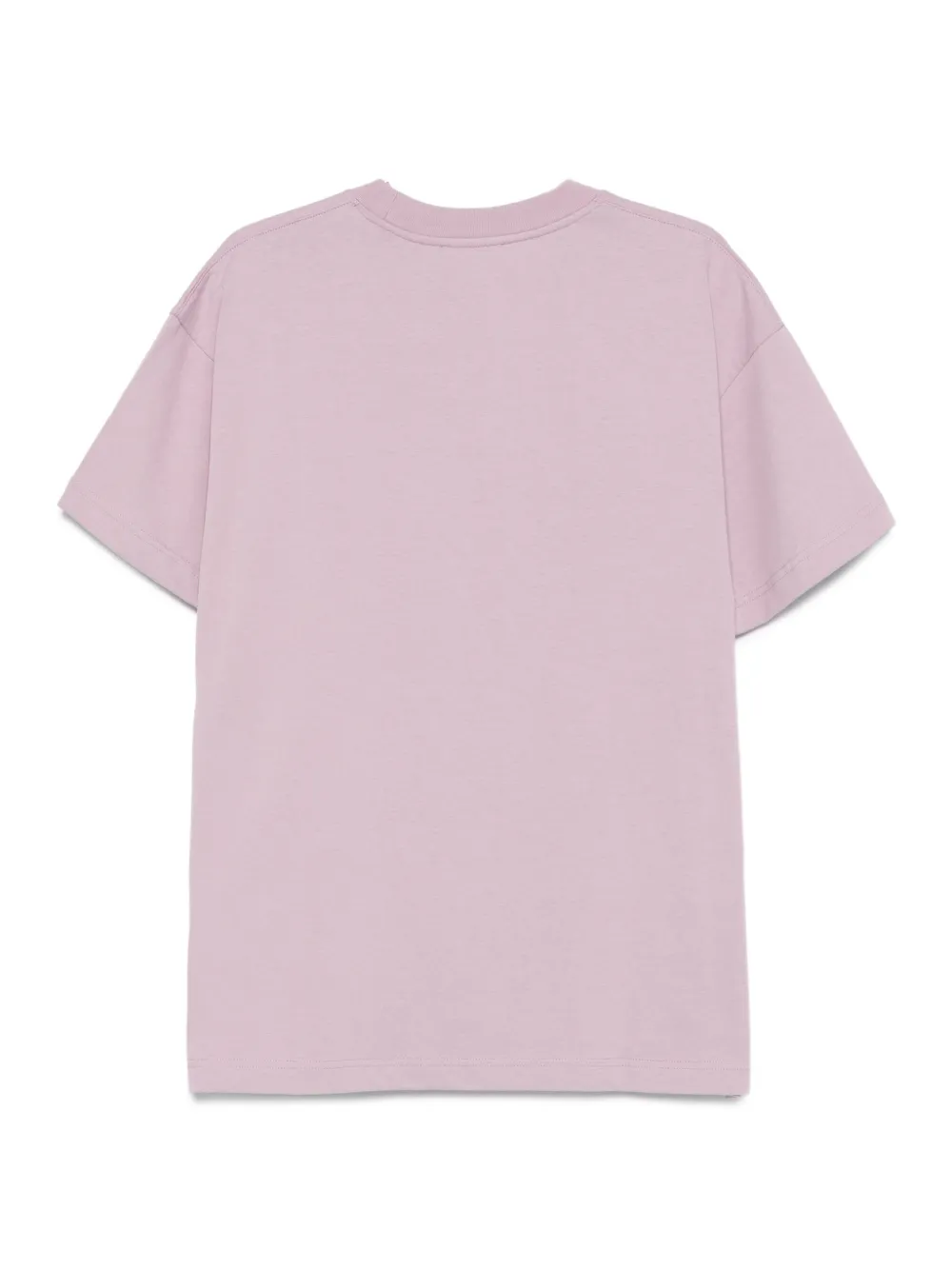 FLÂNEUR Katoenen T-shirt met logoprint Paars