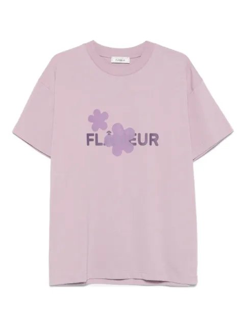 FLÂNEUR logo-print cotton T-shirt