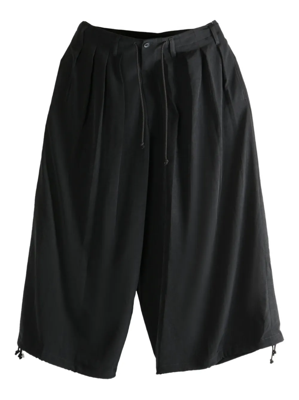 Yohji Yamamoto pleated trousers Zwart
