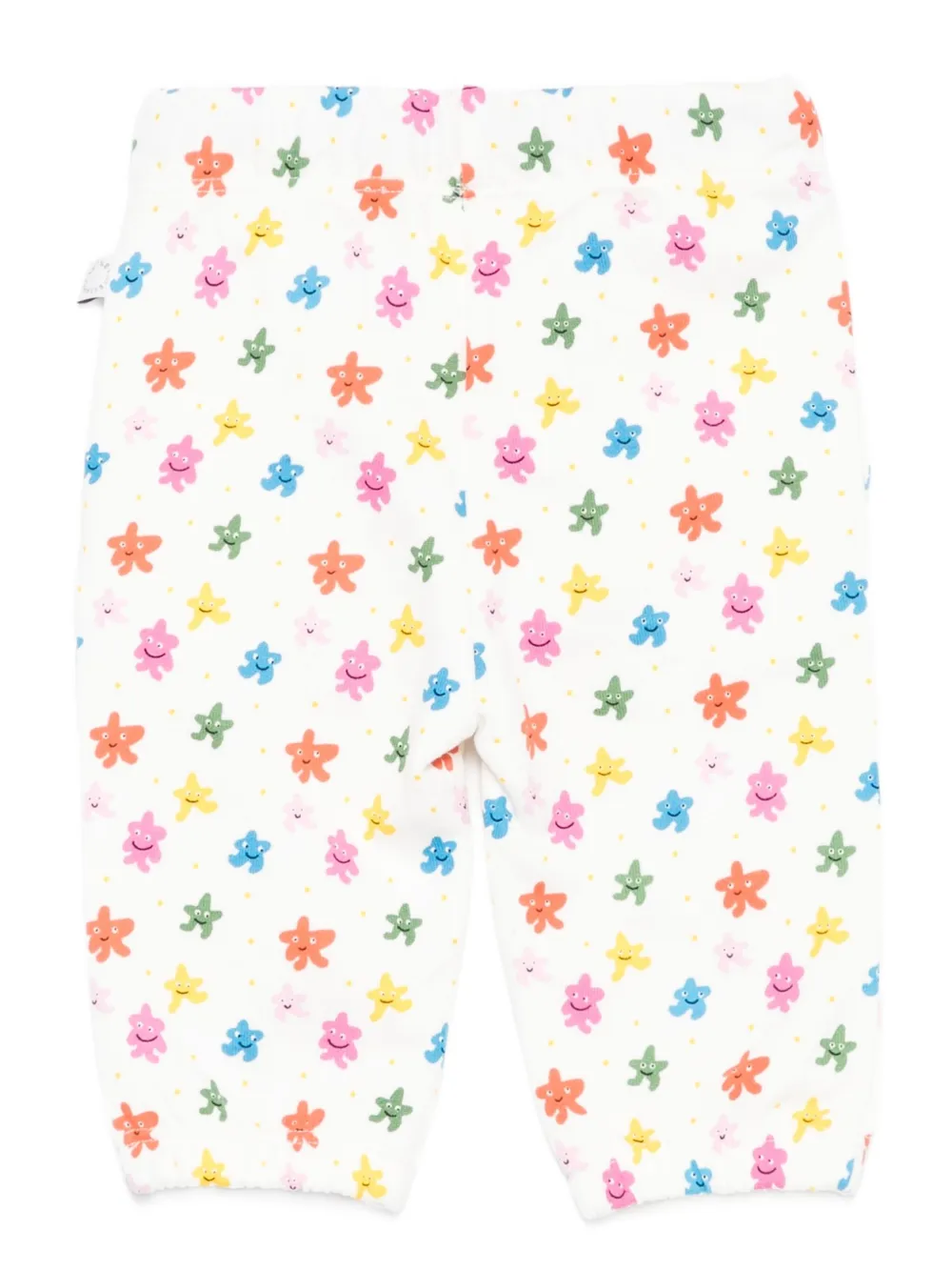 Stella McCartney Kids Broek met sterprint en trekkoord Wit