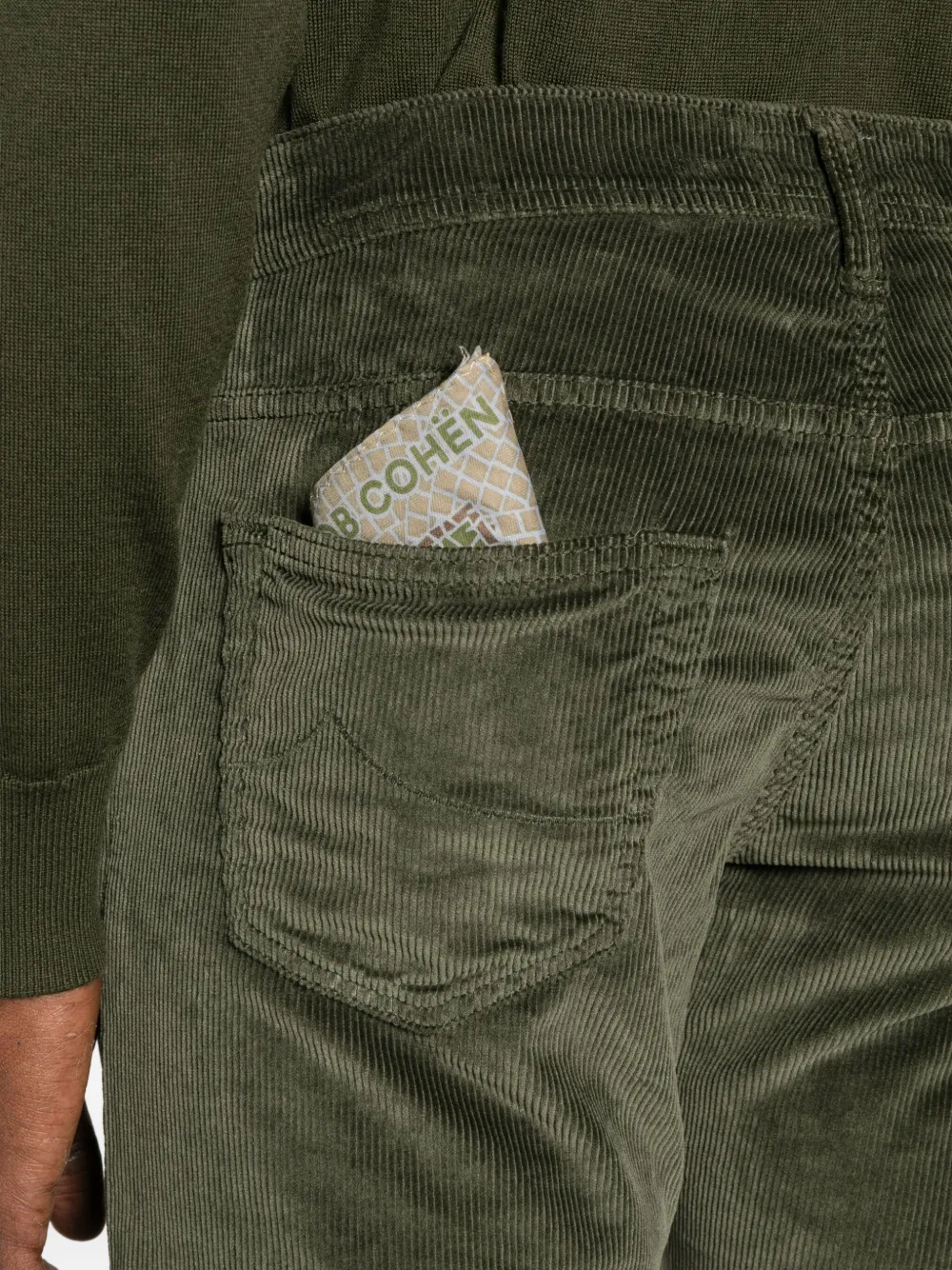Jacob Cohen Corduroy Trousers In Green