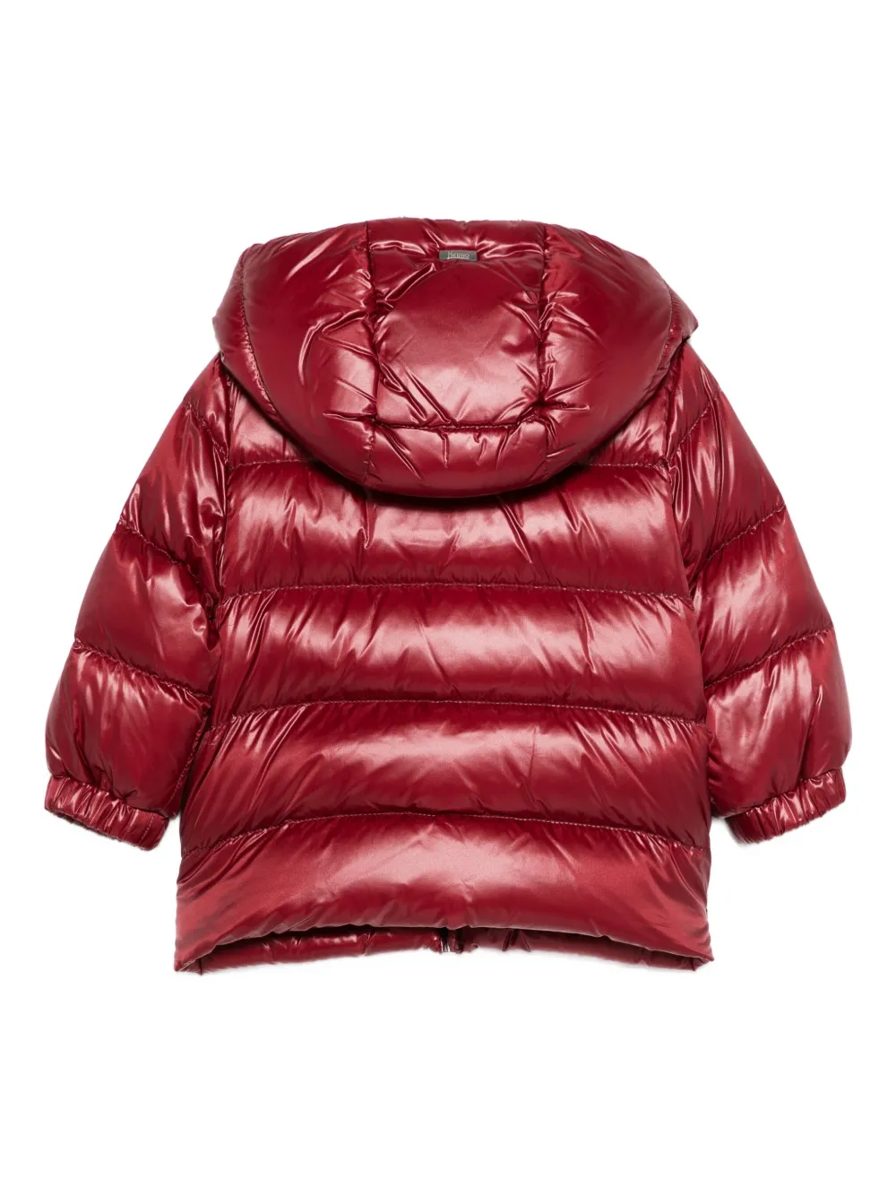 Herno Kids Gevoerd jack met capuchon Rood
