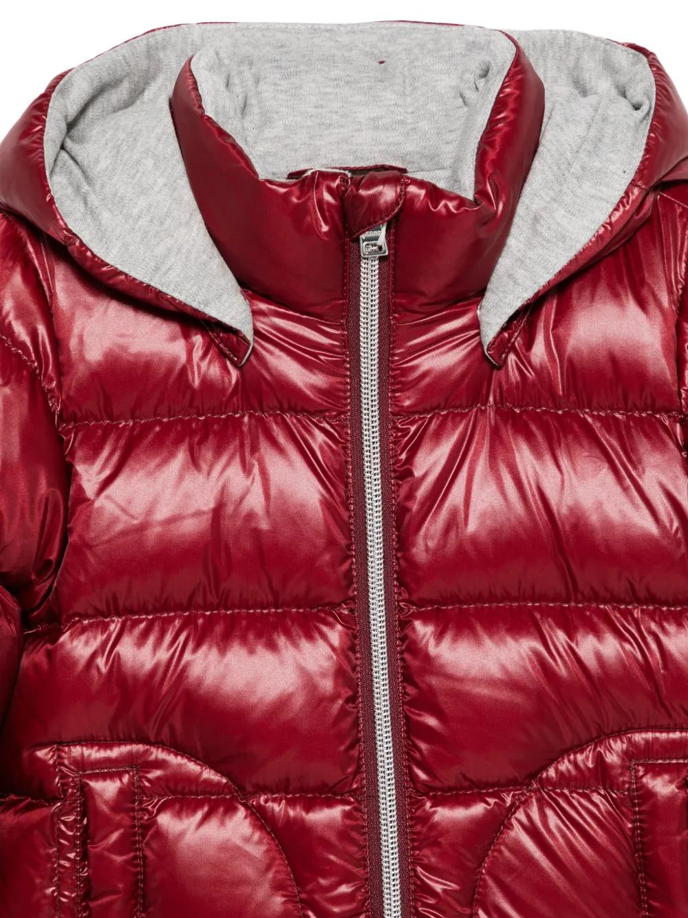 Herno Kids Gevoerd jack met capuchon Rood