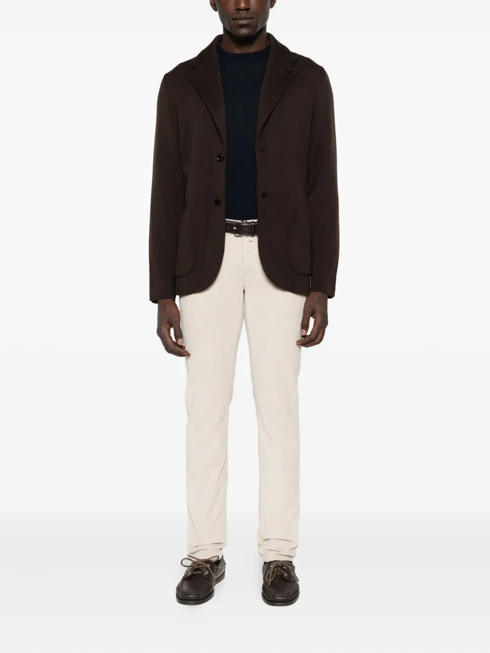 Jacob Cohën Ribfluwelen broek met vijf zakken - Beige