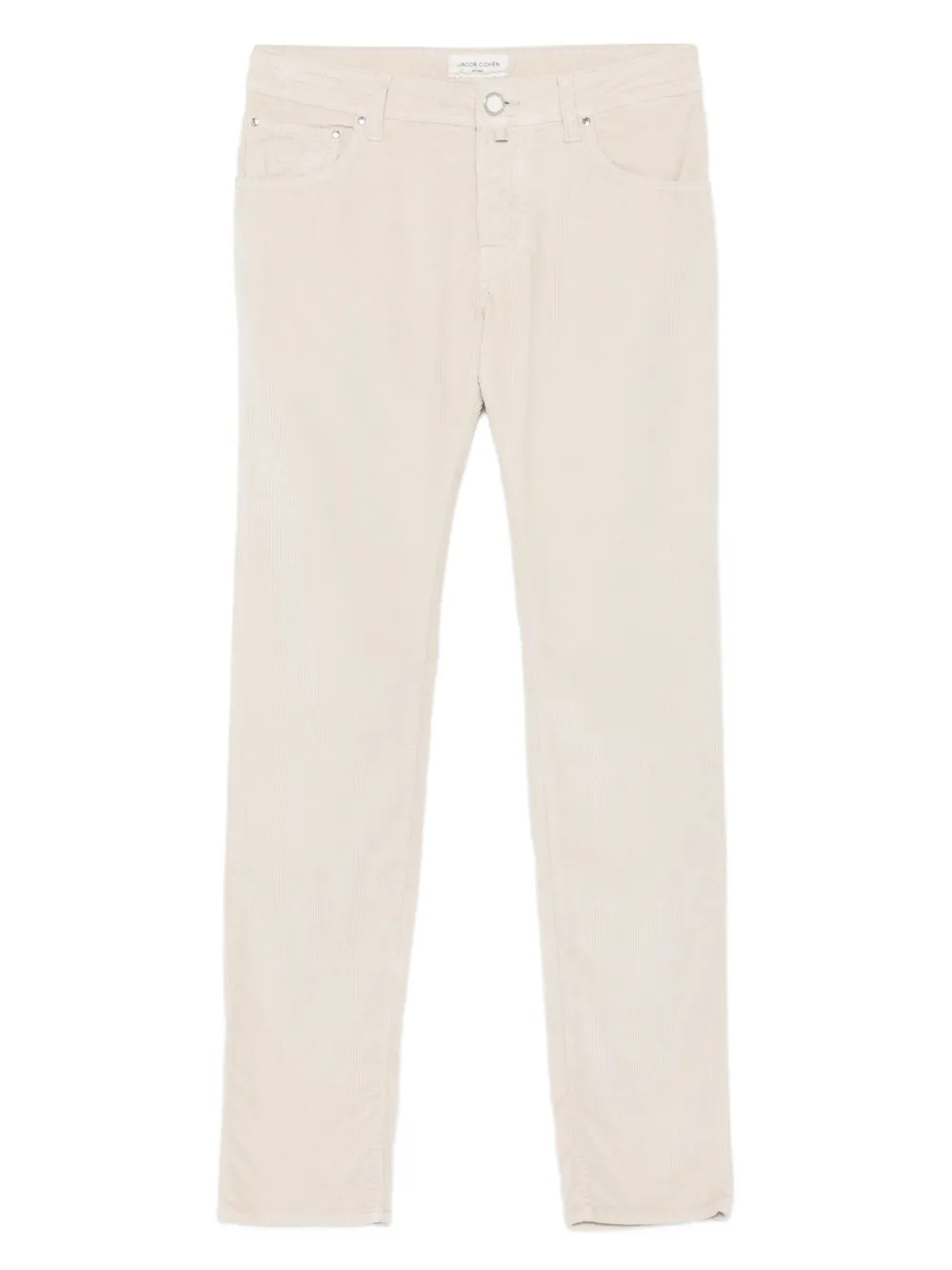 Jacob Cohën Ribfluwelen broek met vijf zakken Beige