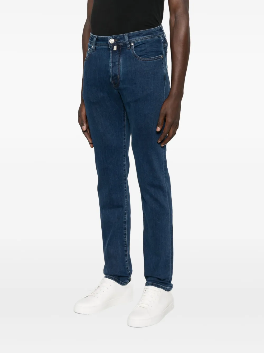 Jacob Cohen Stretch-cotton Sean Relaxed Jeans In Blue