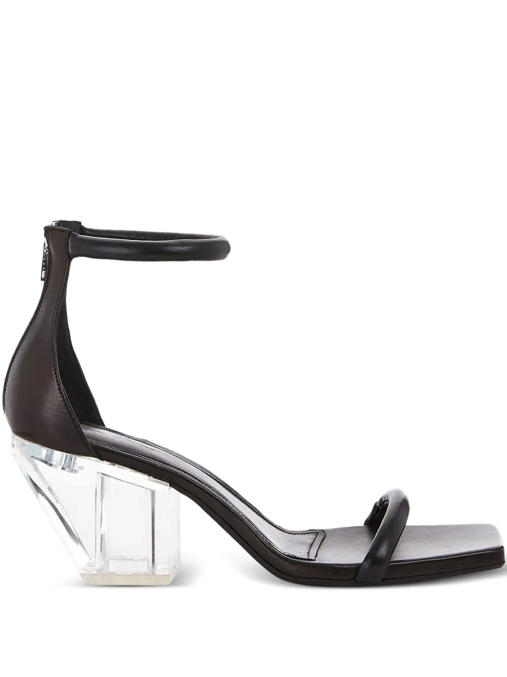 Rick Owens Ankle-strap Block-heel Sandals In Black
