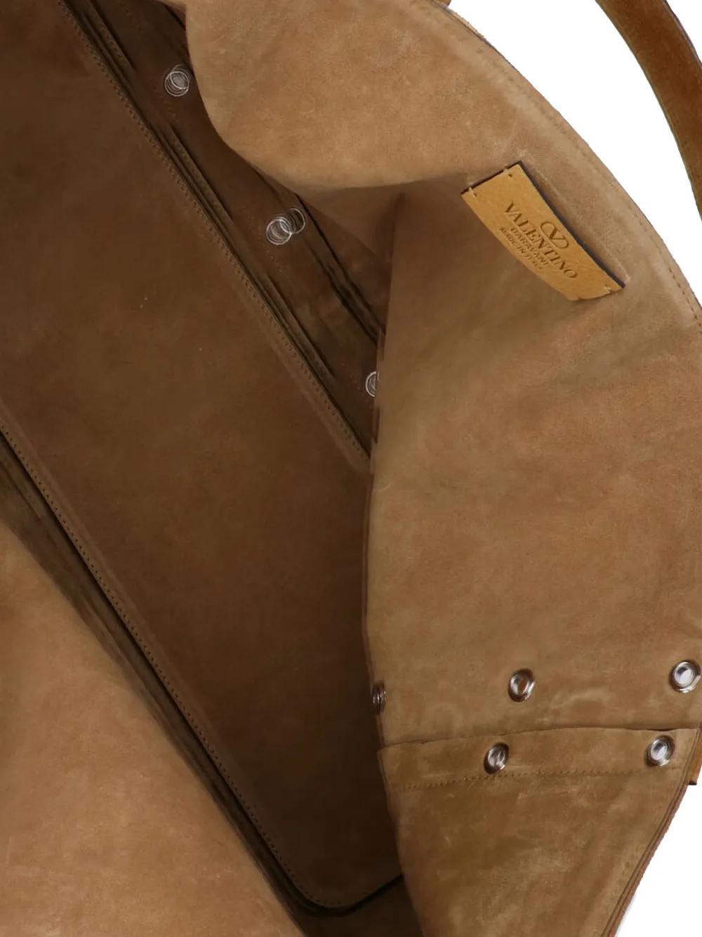 Valentino Garavani Nellcôte shopper met bloemenprint en studs Beige