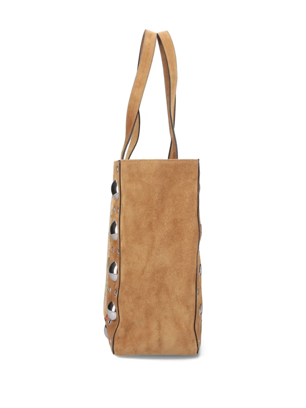 Valentino Garavani Nellcôte shopper met bloemenprint en studs Beige