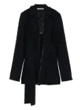 Ottolinger drape belted mini dress - Black