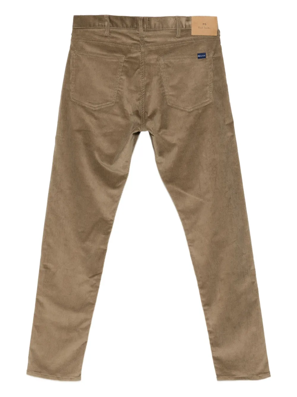 PS Paul Smith Ribfluwelen broek met toelopende pijpen - Beige