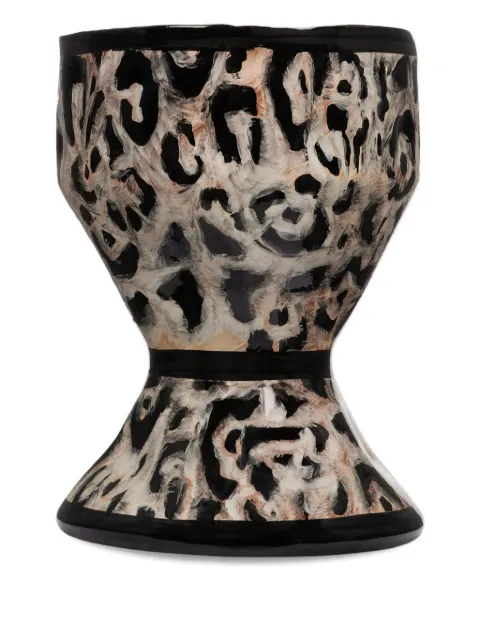 Dolce & Gabbana leopard-print hourglass vase (30cm x 40cm)