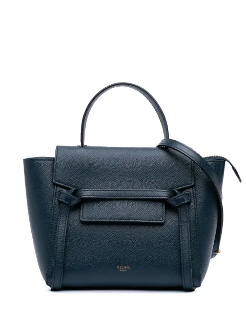 Celine Pre-Owned 2018 Pico Grained Calfskin Belt Bag satchel