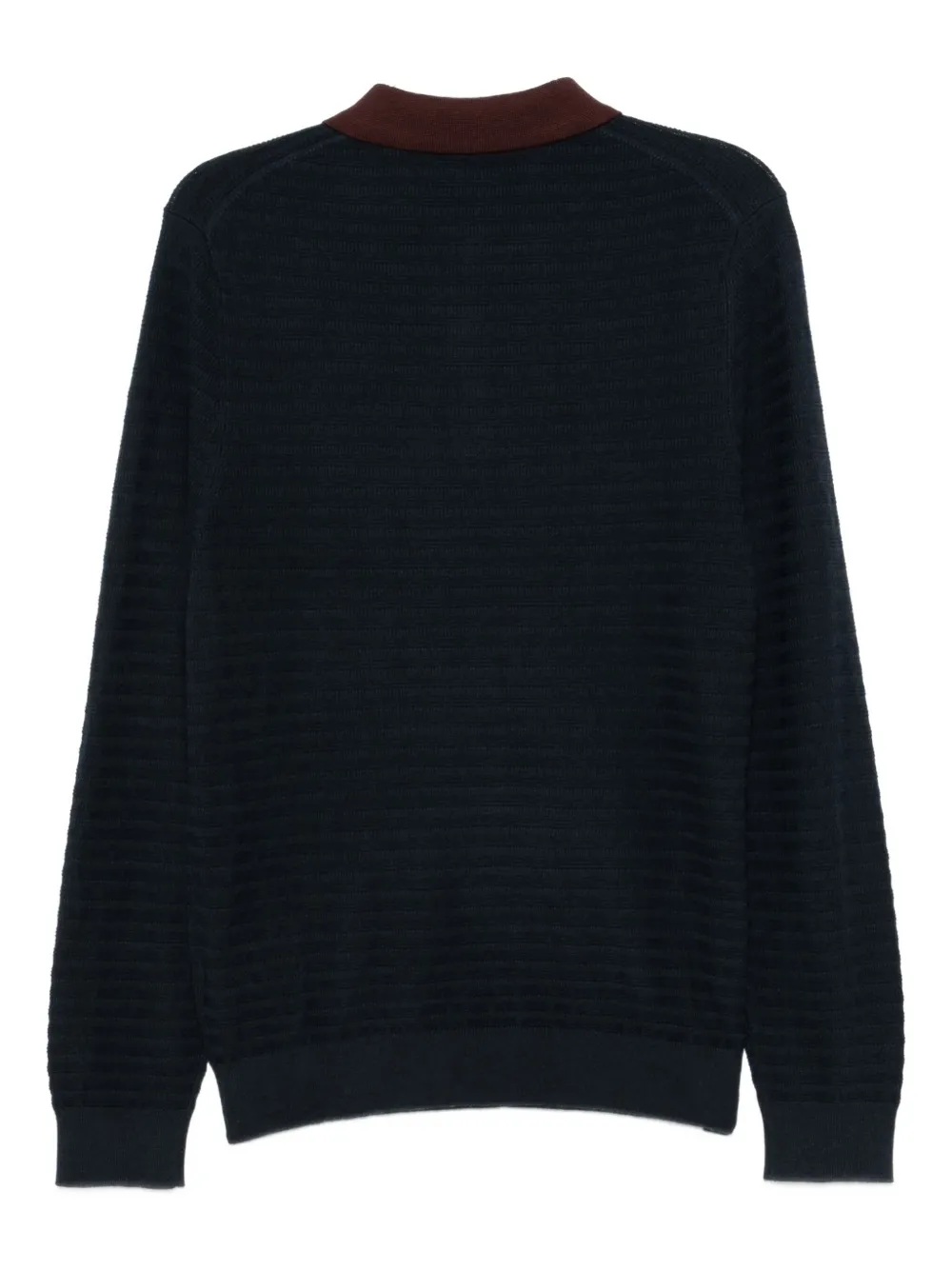 PS Paul Smith Poloshirt met contrasterende afwerking - Blauw