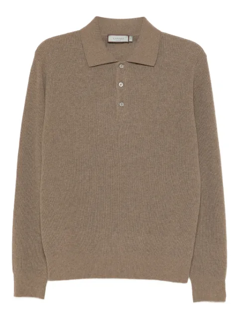 Canali knitted polo shirt