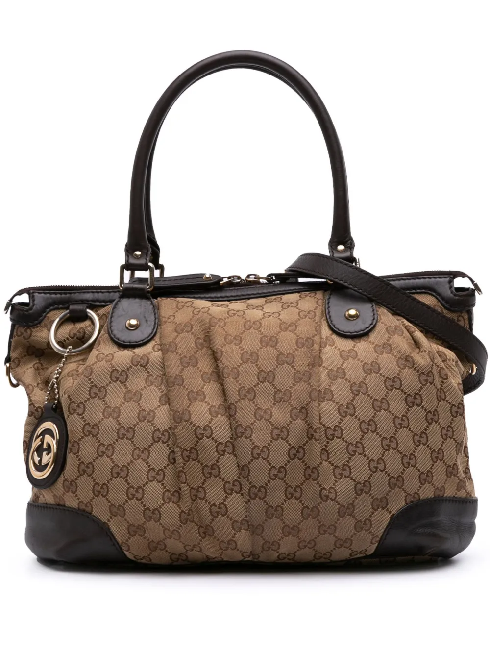 Gucci Pre-Owned 2016-2025 GG Canvas Sukey satchel | Brown | Image 1