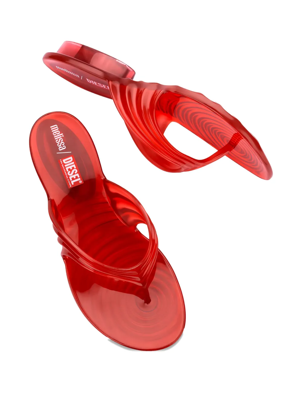 Melissa x Diesel thong flip-flops Red