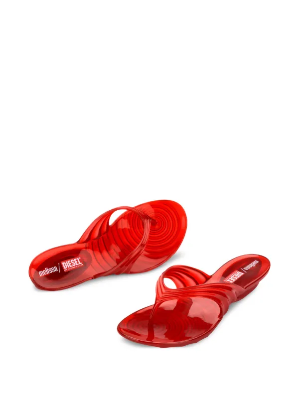 Melissa x Diesel Thong flip-flops | Red | FARFETCH GE
