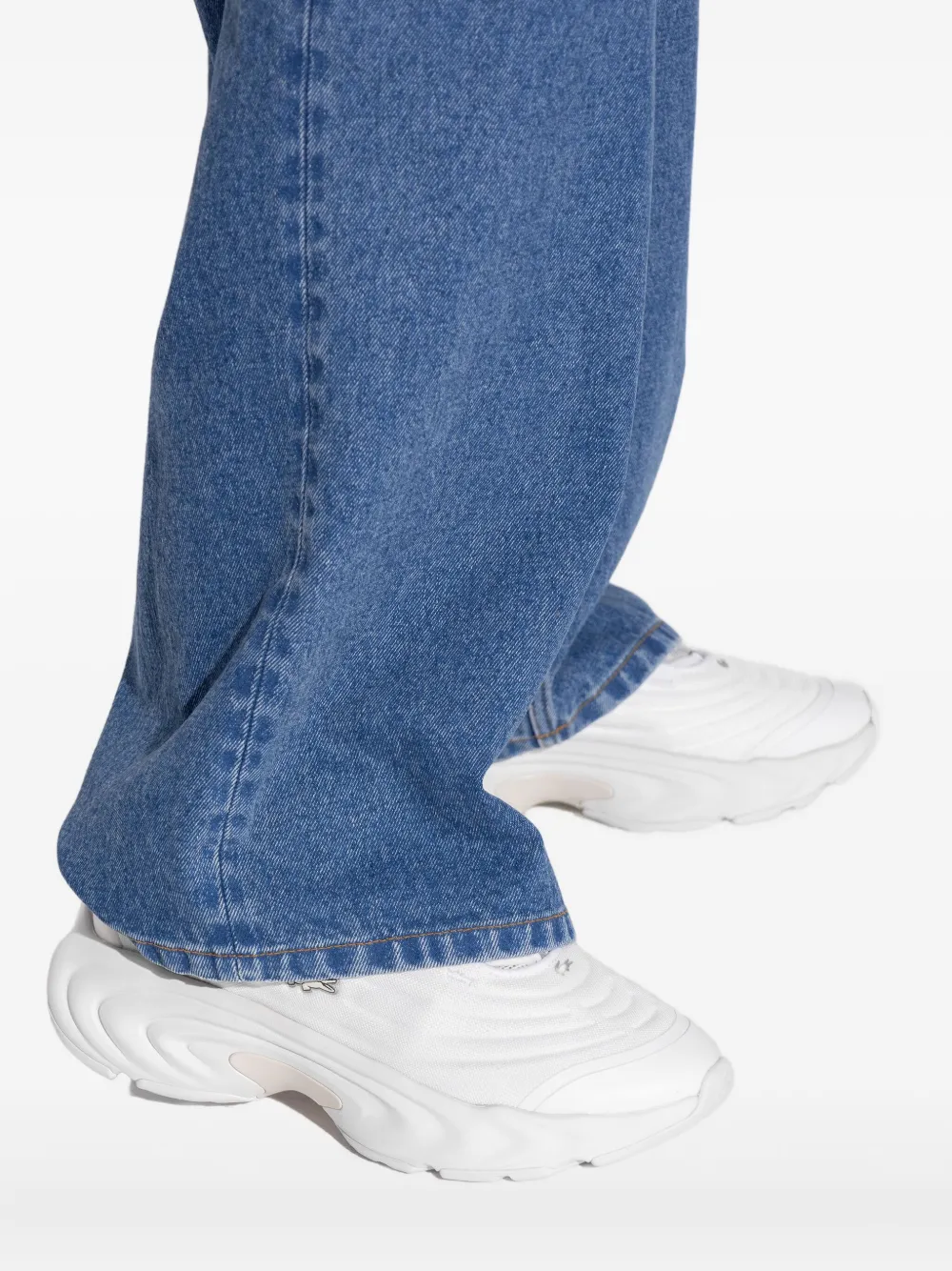 Lacoste textured low-top sneakers Wit