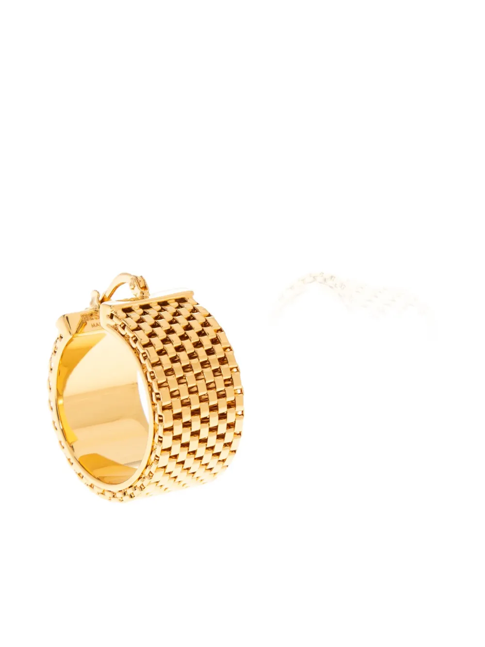 Jil Sander chain-link hoop earrings - Oro