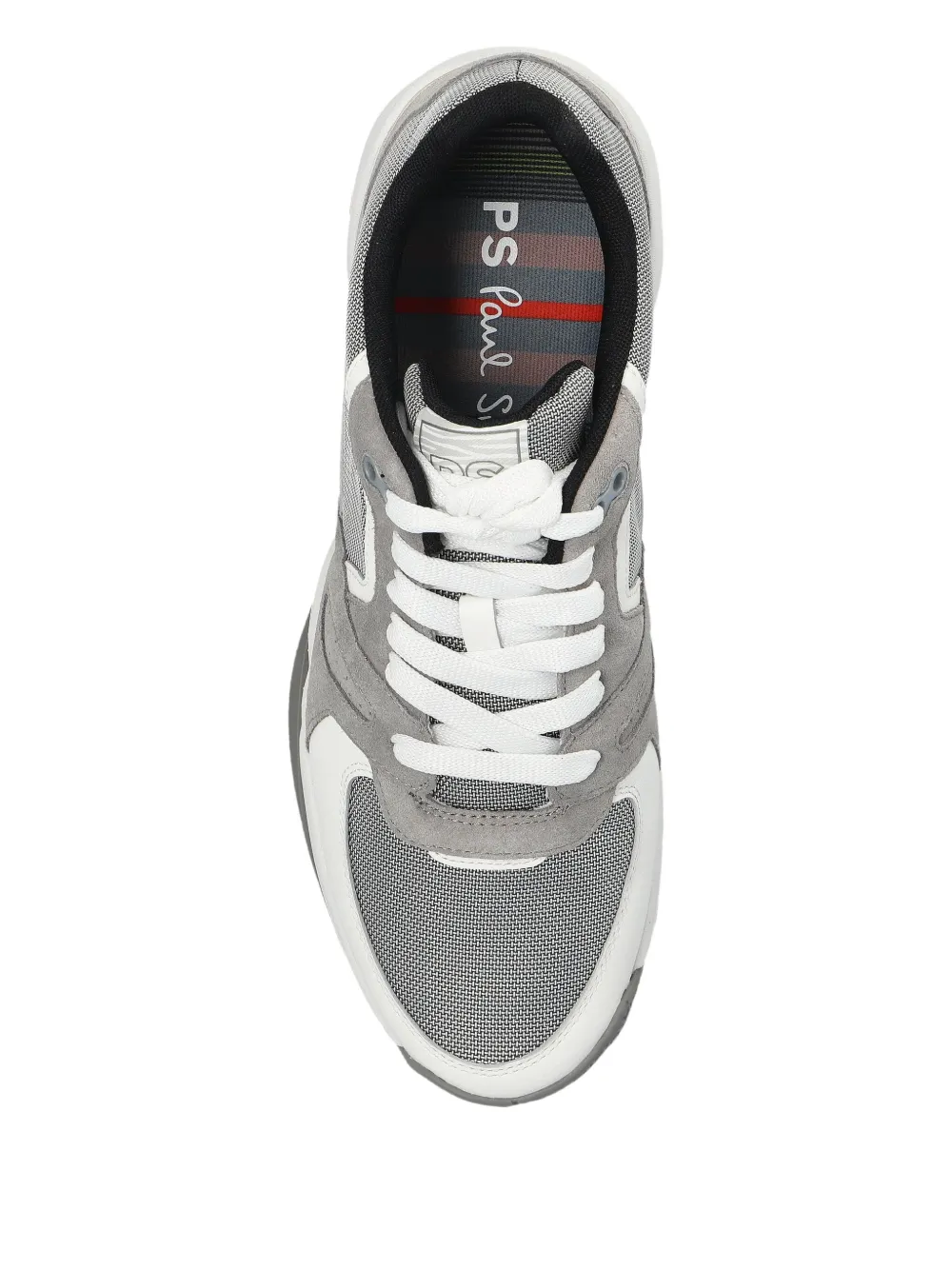 PS Paul Smith Ossi mesh-panel suede sneaker Grey