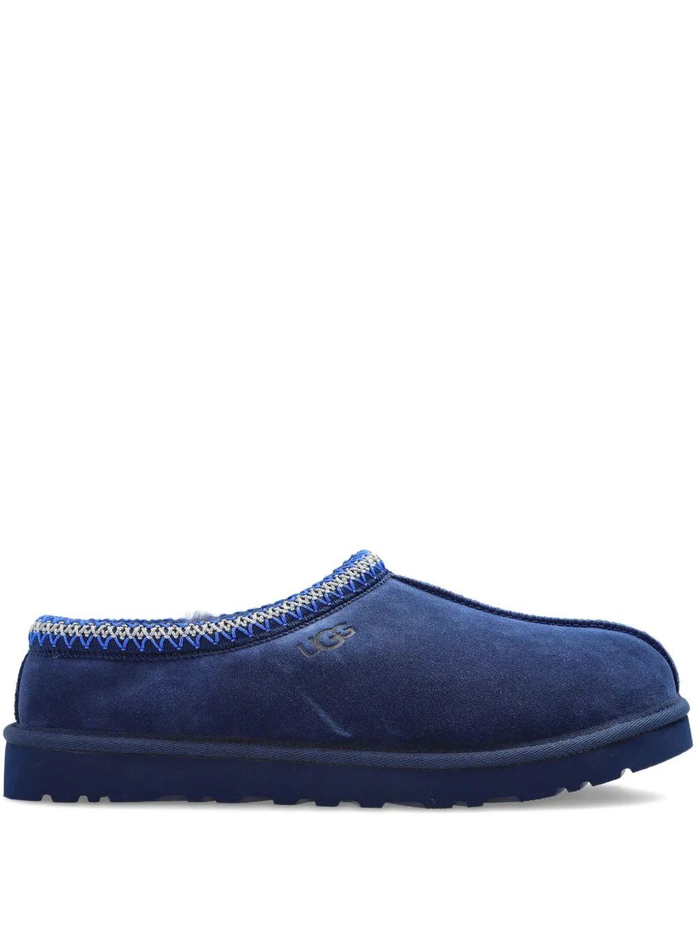 suede stitched slippers