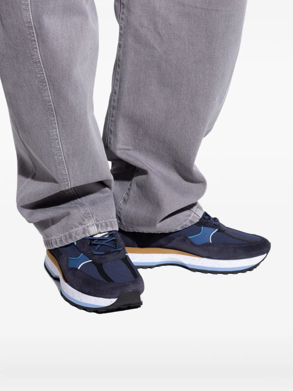 PS Paul Smith suede panelled sneakers Blue