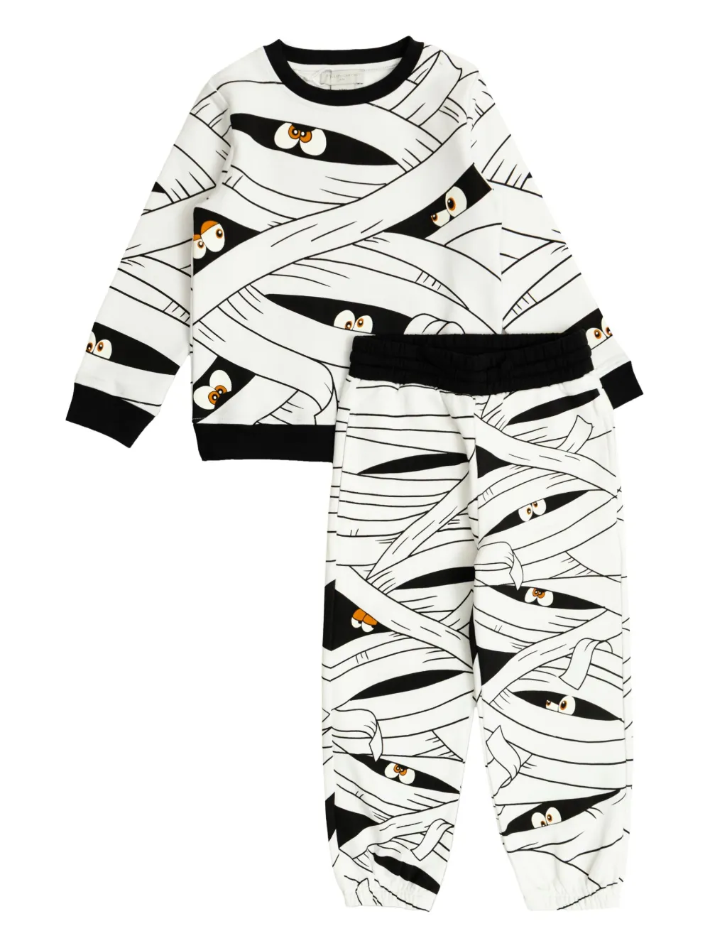 Stella McCartney Kids all-over print ribbed tracksuit Wit