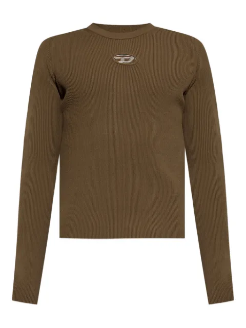 Diesel ribbed logo-detail long-sleeve T-shirt 