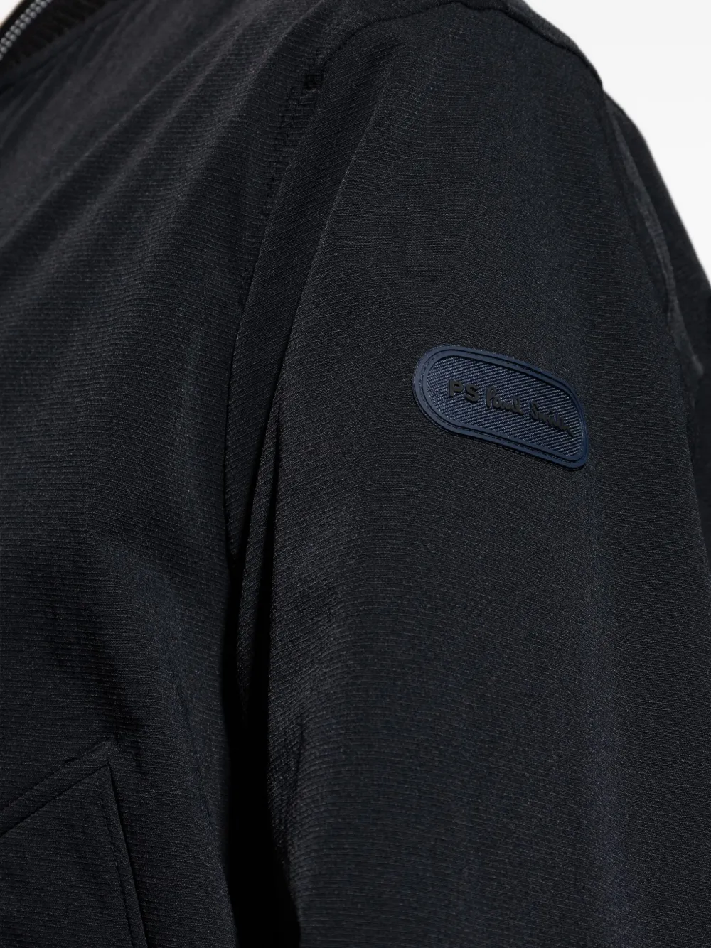 PS Paul Smith Bomberjack met logoplakkaat en ritssluiting Zwart