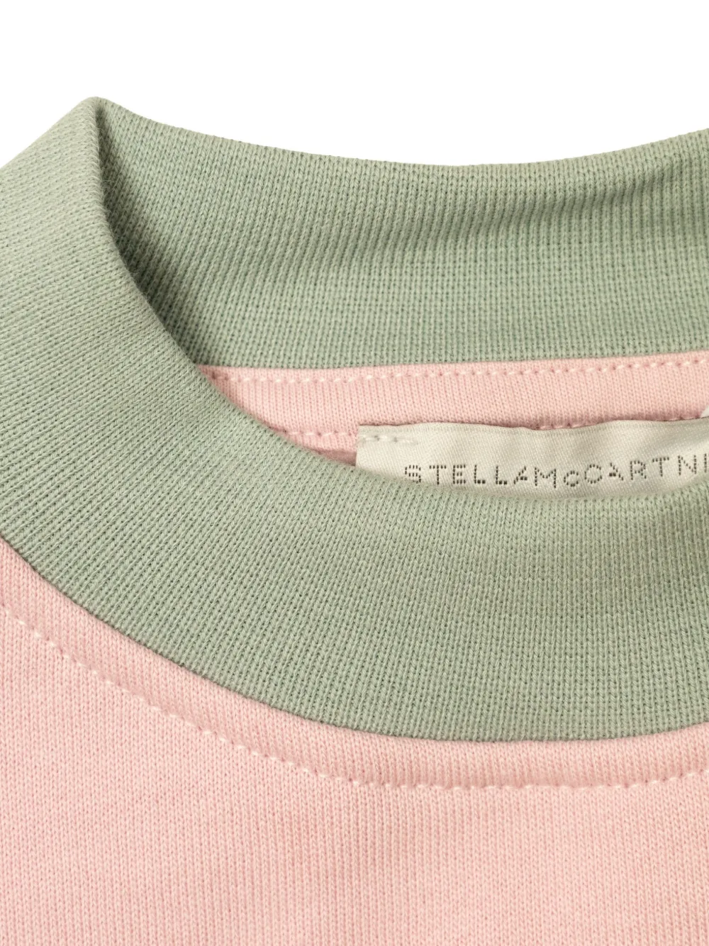Stella McCartney Kids embroidered cotton dress Roze