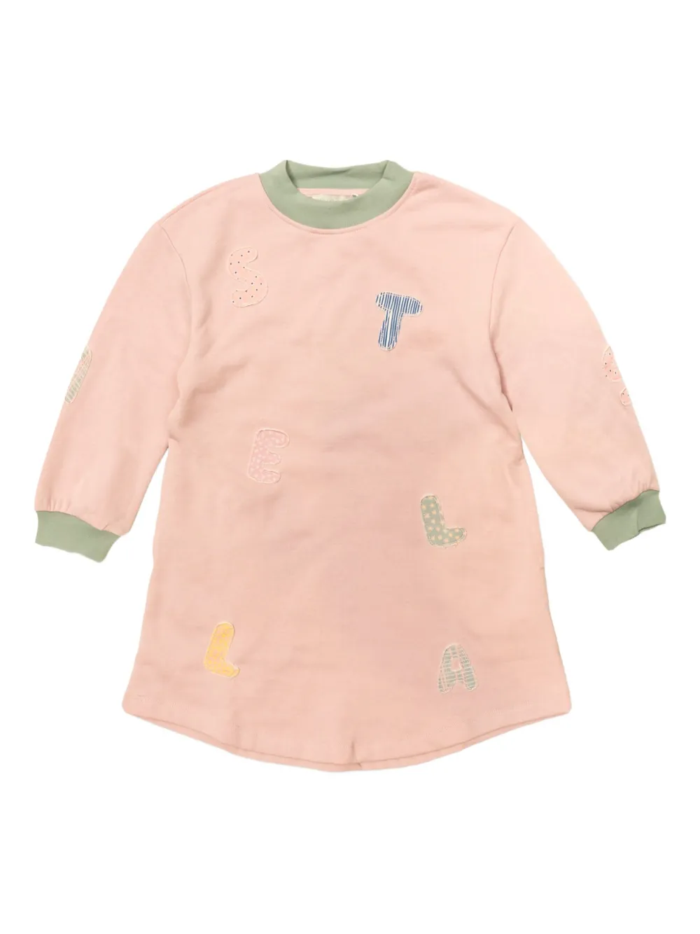 Stella McCartney Kids embroidered cotton dress Roze