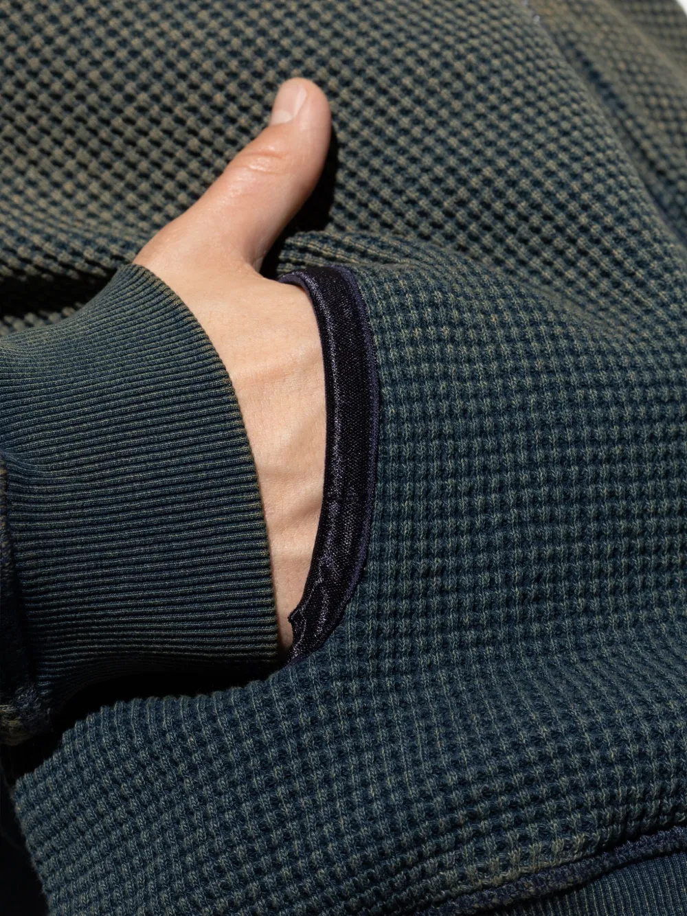 Diesel Vest met wafelpatroon Blauw