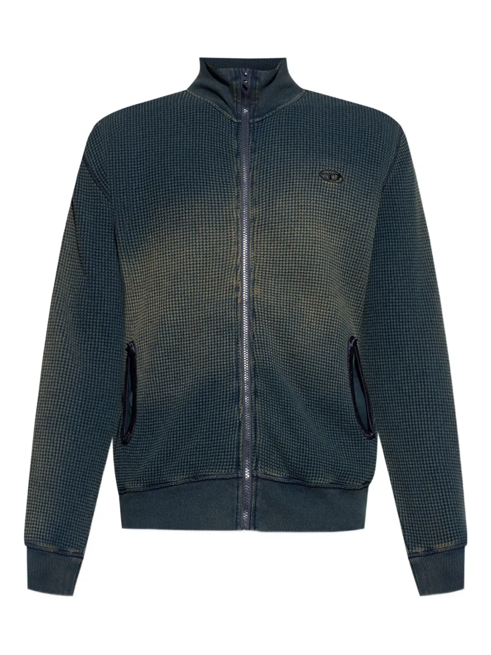Diesel Vest met wafelpatroon Blauw