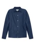 Jil Sander press-stud shirt jacket - Blue