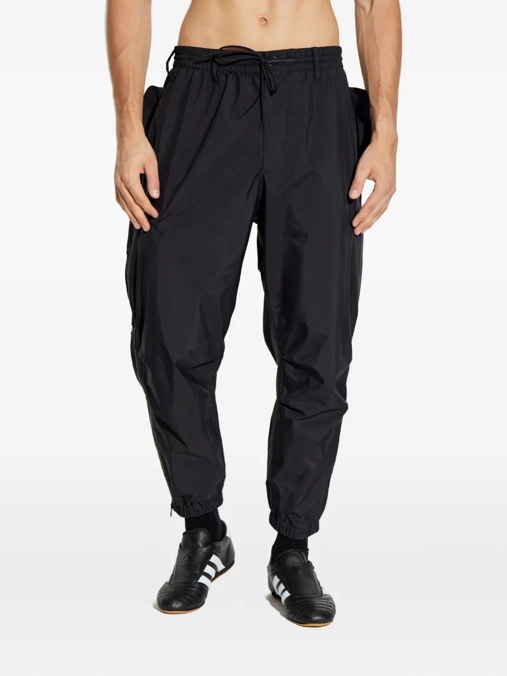 Y-3 Broek met trekkoord Zwart