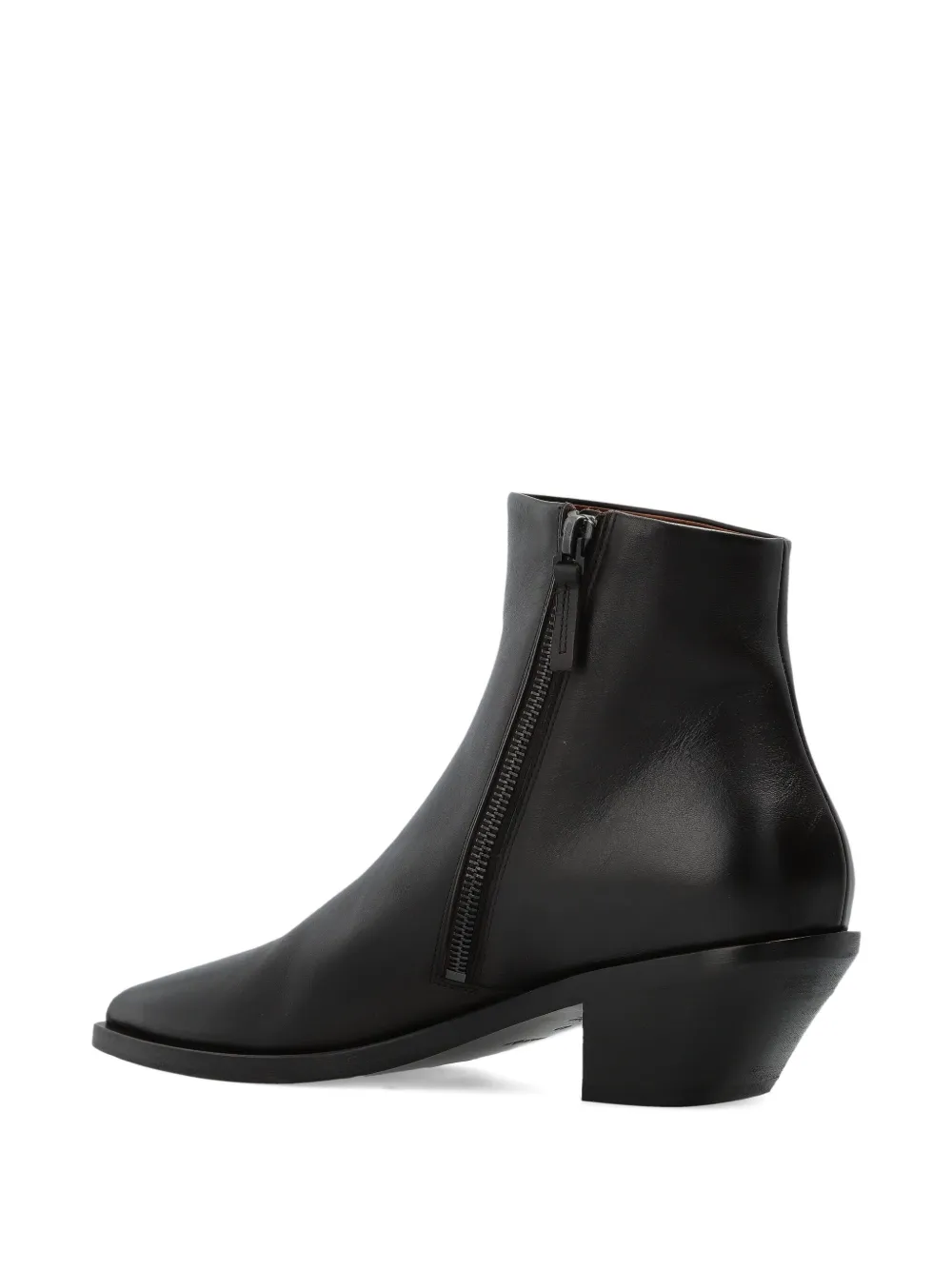 Marsèll 50mm Pointed-toe Heeled Ankle Boots In Black