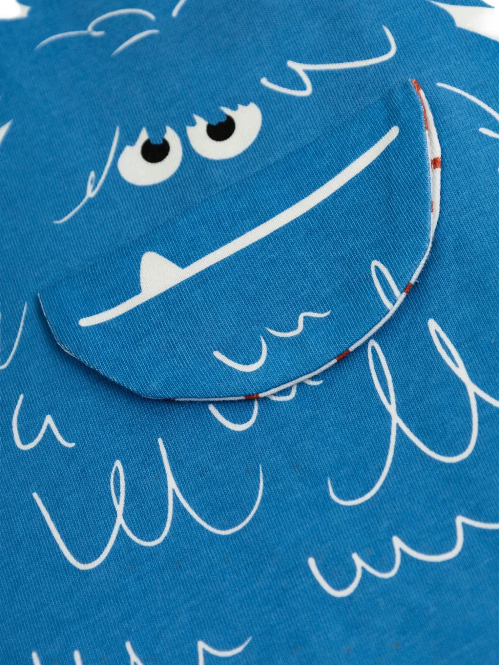 Stella McCartney Kids monster-print cotton T-shirt Wit