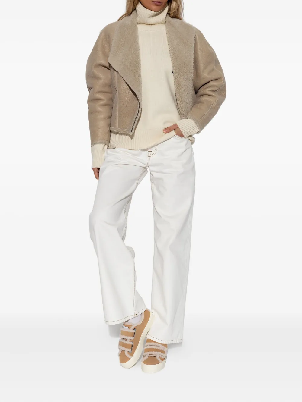 Inuikii trimmed touch-straps low-top sneakers Brown