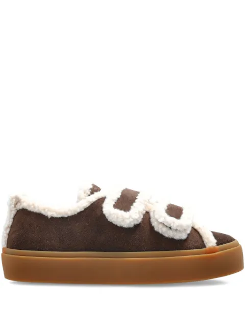 Inuikii shearling-trimmed suede sneakers