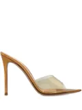 Gianvito Rossi 120mm Elle metallic pointed-toe sandals - Gold