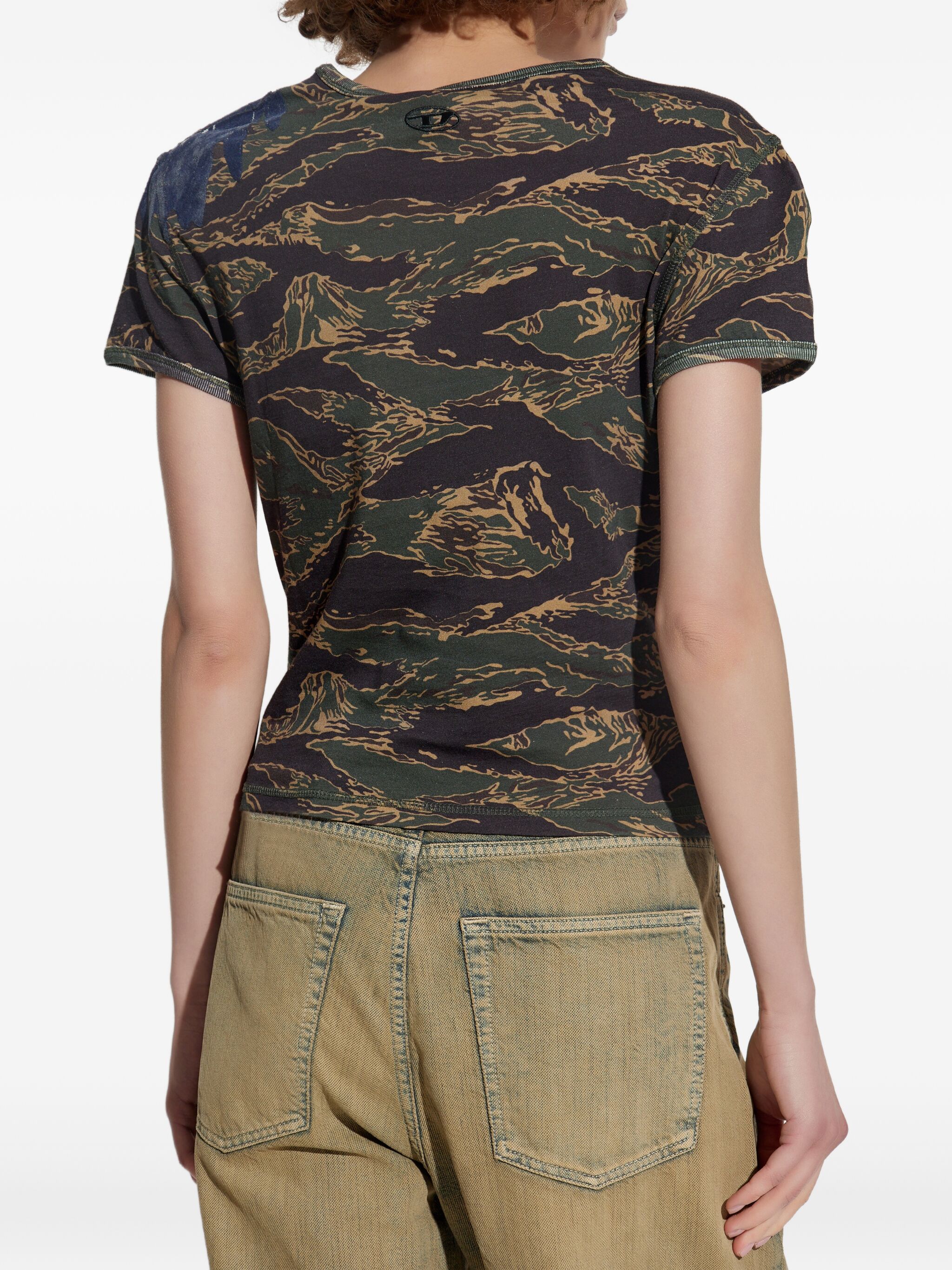 eagle-print camouflage T-shirt — Image 4