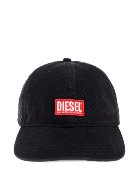 Diesel logo-patch baseball cap